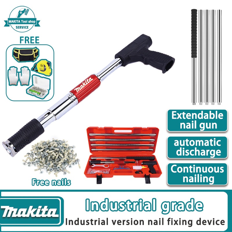 MAKITA HeavyDuty Industry Steel Nails Gun Ceiling Concrete Rivet Tool Extendable ceiling nail