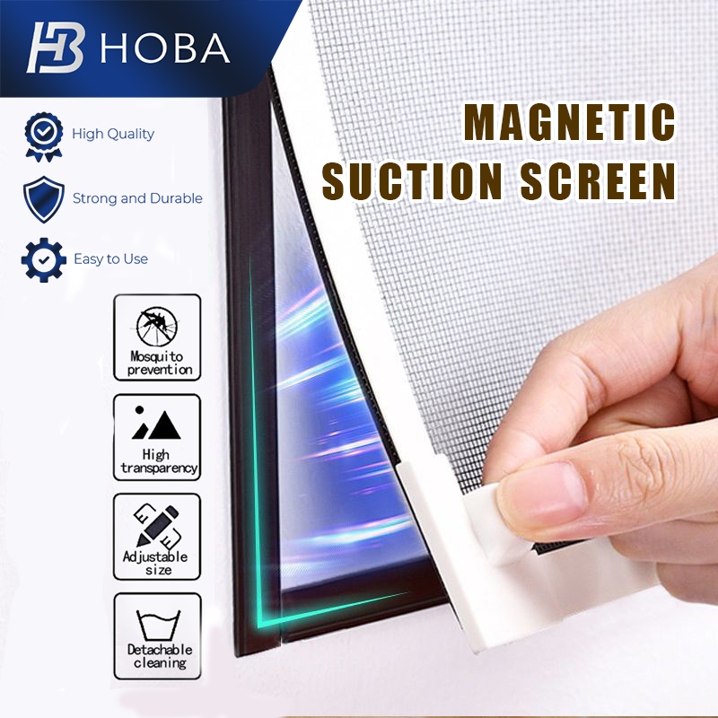 Hoba DIY Customize Magnetic Window Screen Washable invisible Window ...