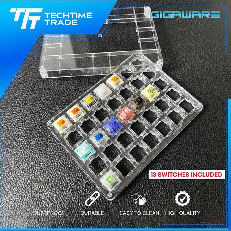 Gigaware Kelowna 35 Slots Acrylic Mechanical Keyboard Switch Sampler ...