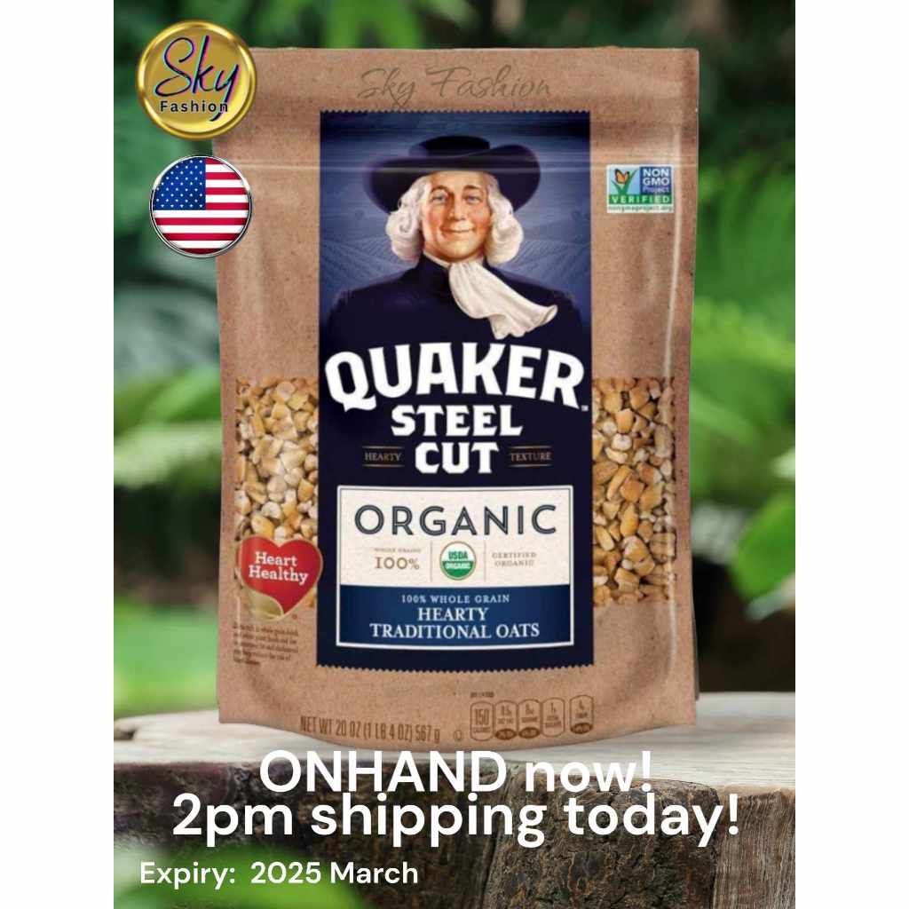 Steel Cut Oats Quaker Imported from USA 100 Whole Grain for Heart