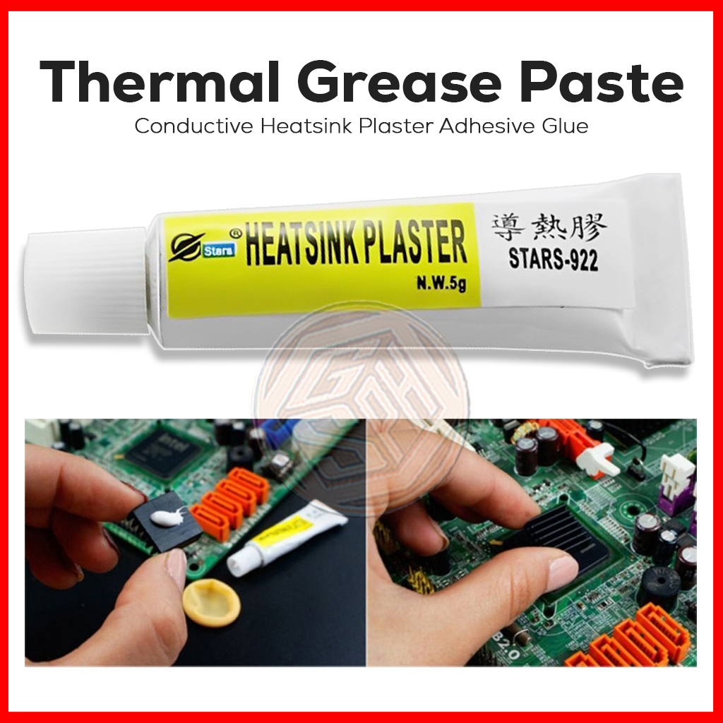Thermal Grease Paste Conductive Heatsink Plaster Adhesive Glue Shopee