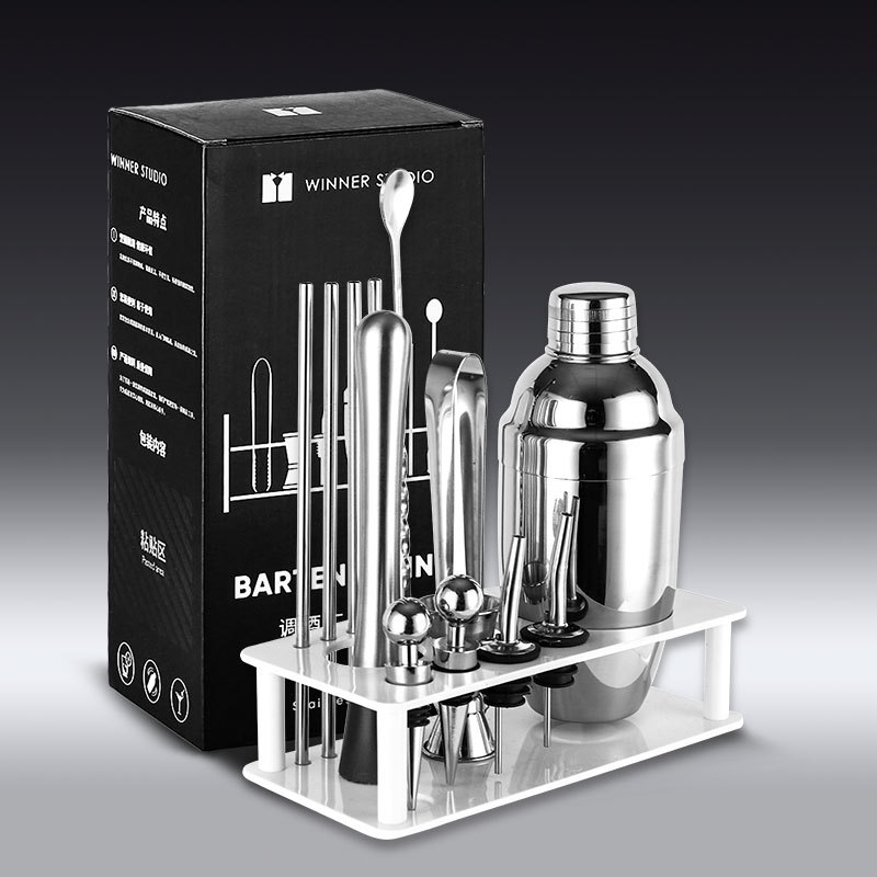 250ml/350ml/550ml Stainless Steel Cocktail Shakers Cocktail Martini Drink Hand  Shaker Bar Fancy Jug Cocktail Wine Mixer Party Bar Kit Set