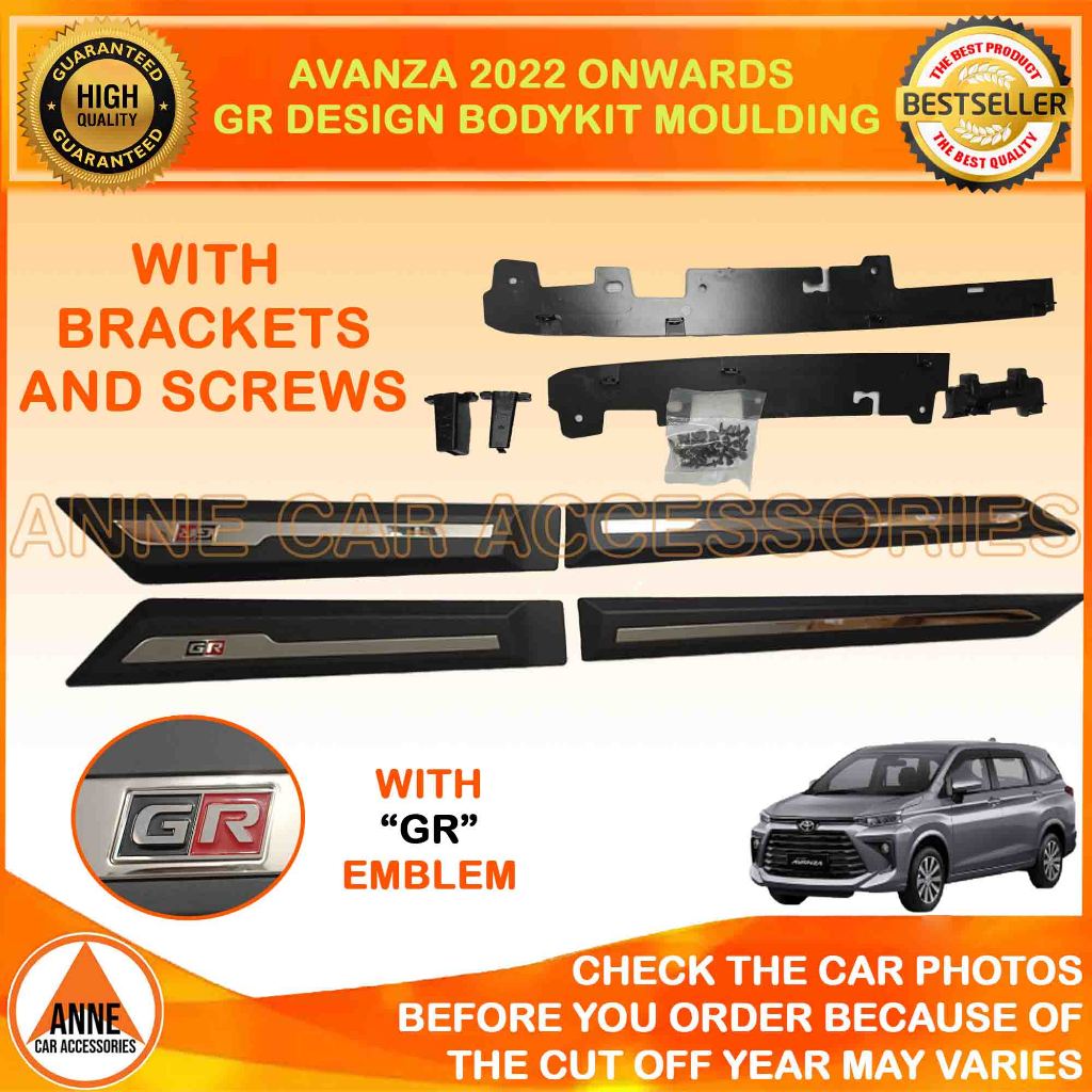 Bodykit Moulding for Toyota Avanza / Veloz 2022 Onwards Model OEM