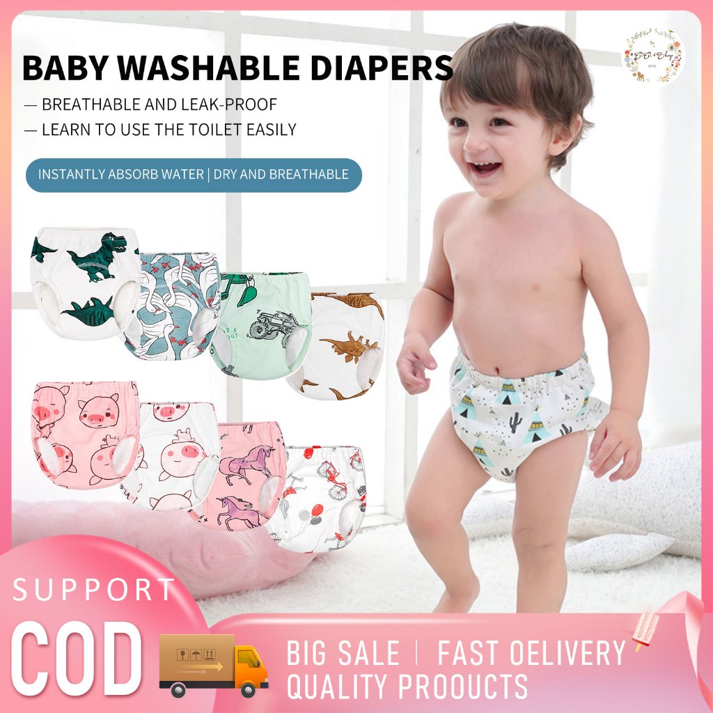 CICI Baby Washable Cute Panties Cloth Diaper Cover Diapers Underwear ...