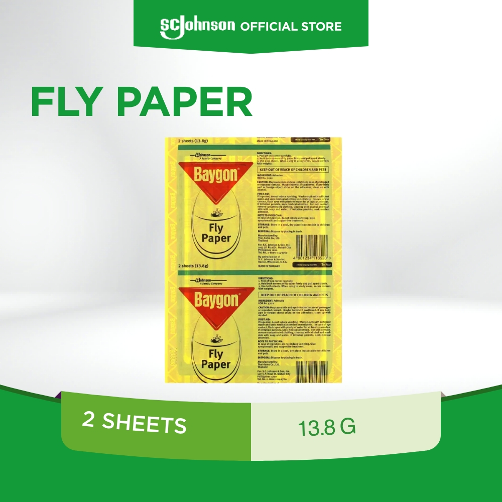 Baygon Fly Paper 2's | Shopee Philippines