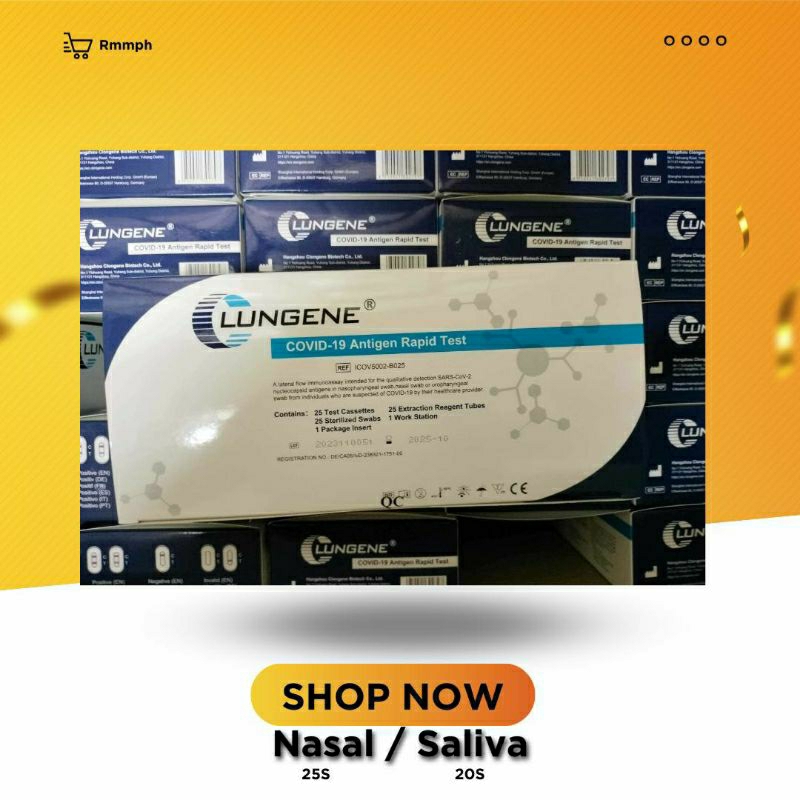 SD ABBOTT ZYBIO Antigen Testing Kit Naso 25test saliva 20test Shopee