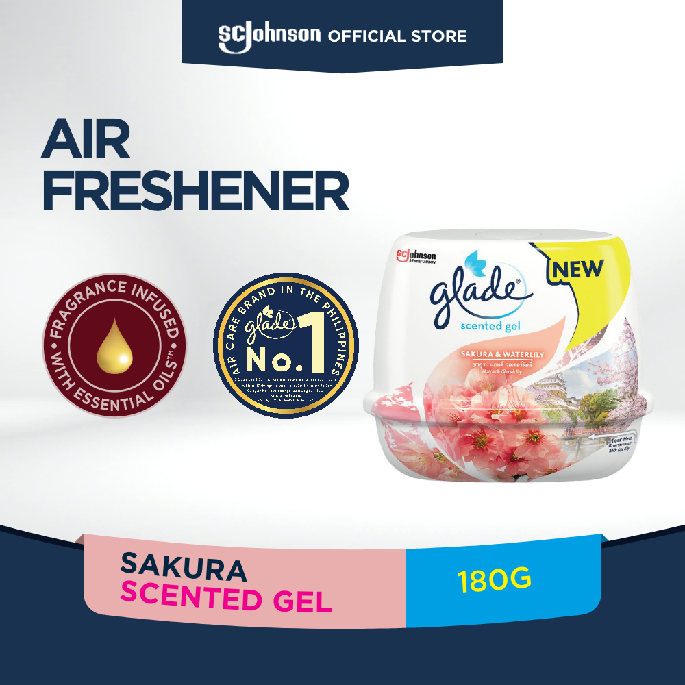 Glade Scented Gel Sakura & Waterlily 180g Shopee Philippines