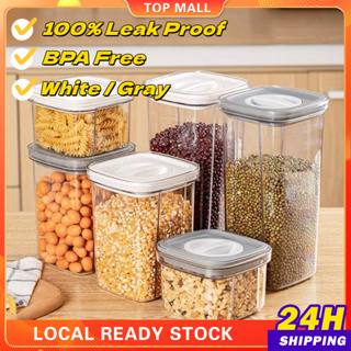 1pc 1.8l Capacity Coffee Container With Spoon, Stainless Steel Airtight  Bean & Candy & Grain Storage Canister For Home Kitchen And Restaurant Use