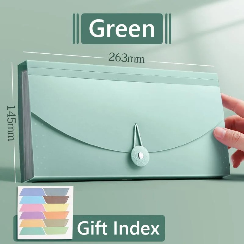 Pastel Color Series Multi-function Expanding File Pocket Envelope ...