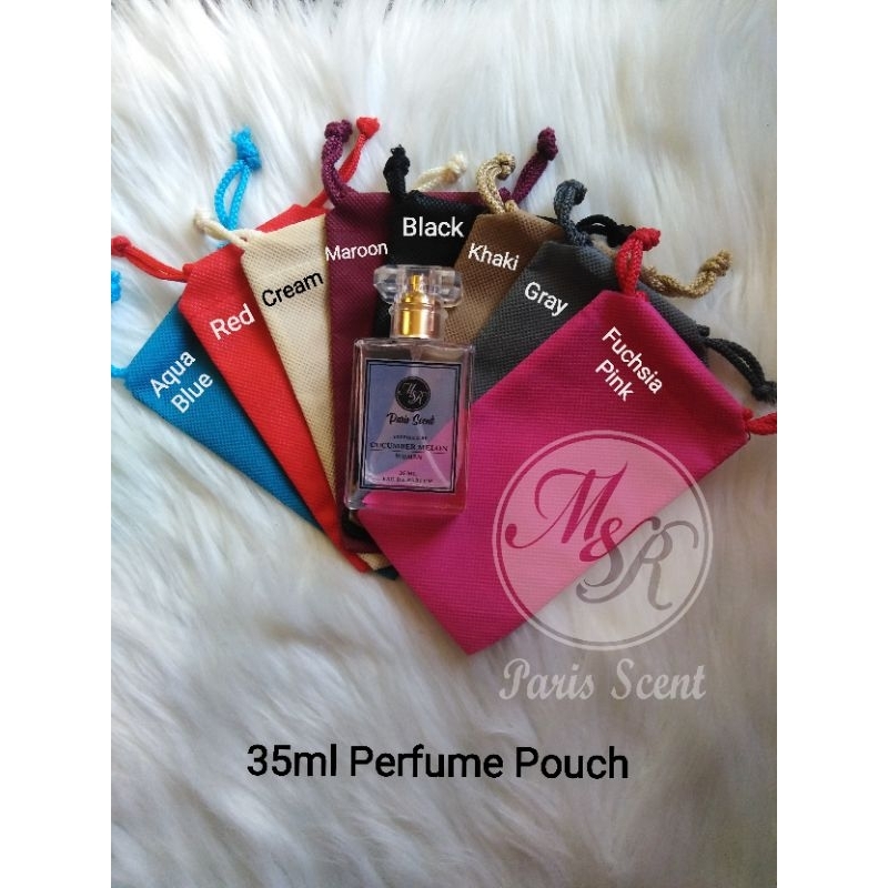 10pcs Perfume Pouch 35ml Chanel bottle/ 35ml Chanel Pouch Square