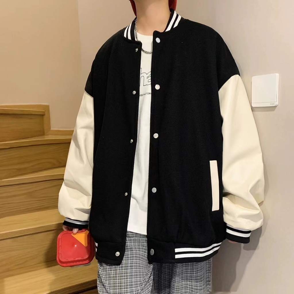 DS Korean Baseball uniform Trendy Bomber Jacket for Unisex（M2XL