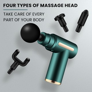 BOOB Portable Muscle Massage Gun 4 Heads Superace Percussive High ...