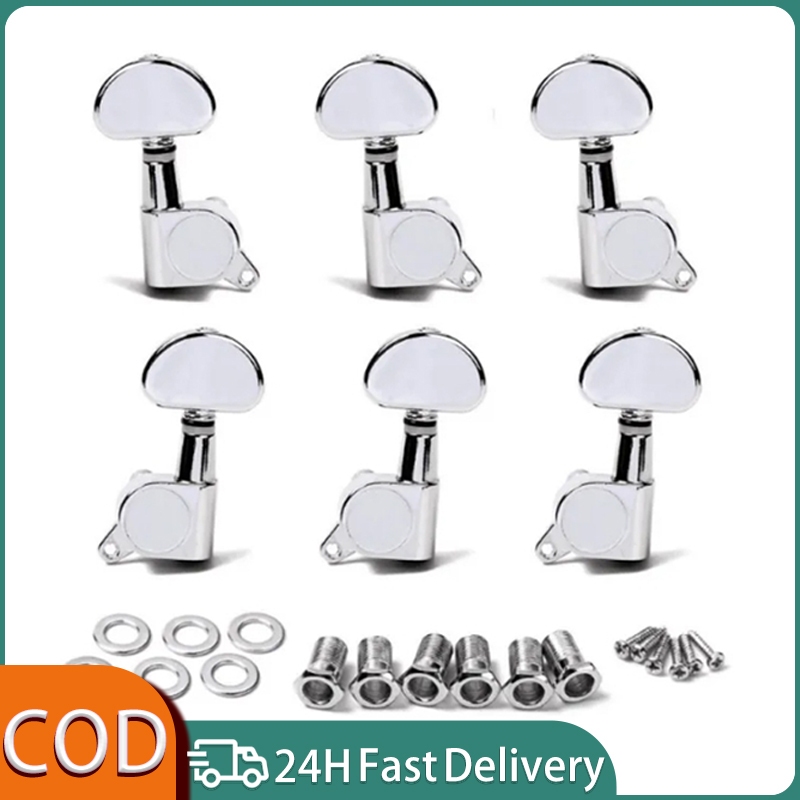 6 PCS Guitar Machine Heads Knobs String Tuning Pegs Machine Head Tuners ...