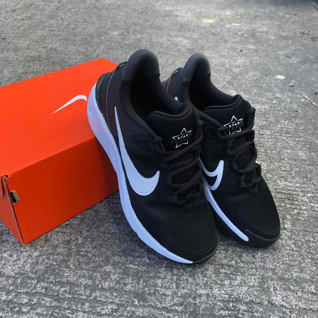 ORIGINAL NIKE STAR RUNNER 4 OLDER KIDS BLACK ANTHRACITE WHITE | DX7615 ...