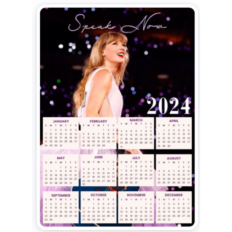 A4 THE ERAS TOUR ALL ERAS Taylor Swift 2024 Calendar Wall Decor High   Ph 11134207 7r98o Lq2b061jpc2764