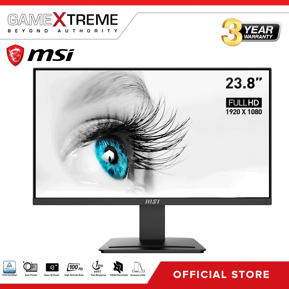 MSI PRO MP2412 23.8" FHD VA Business Productivity Monitor Shopee Philippines