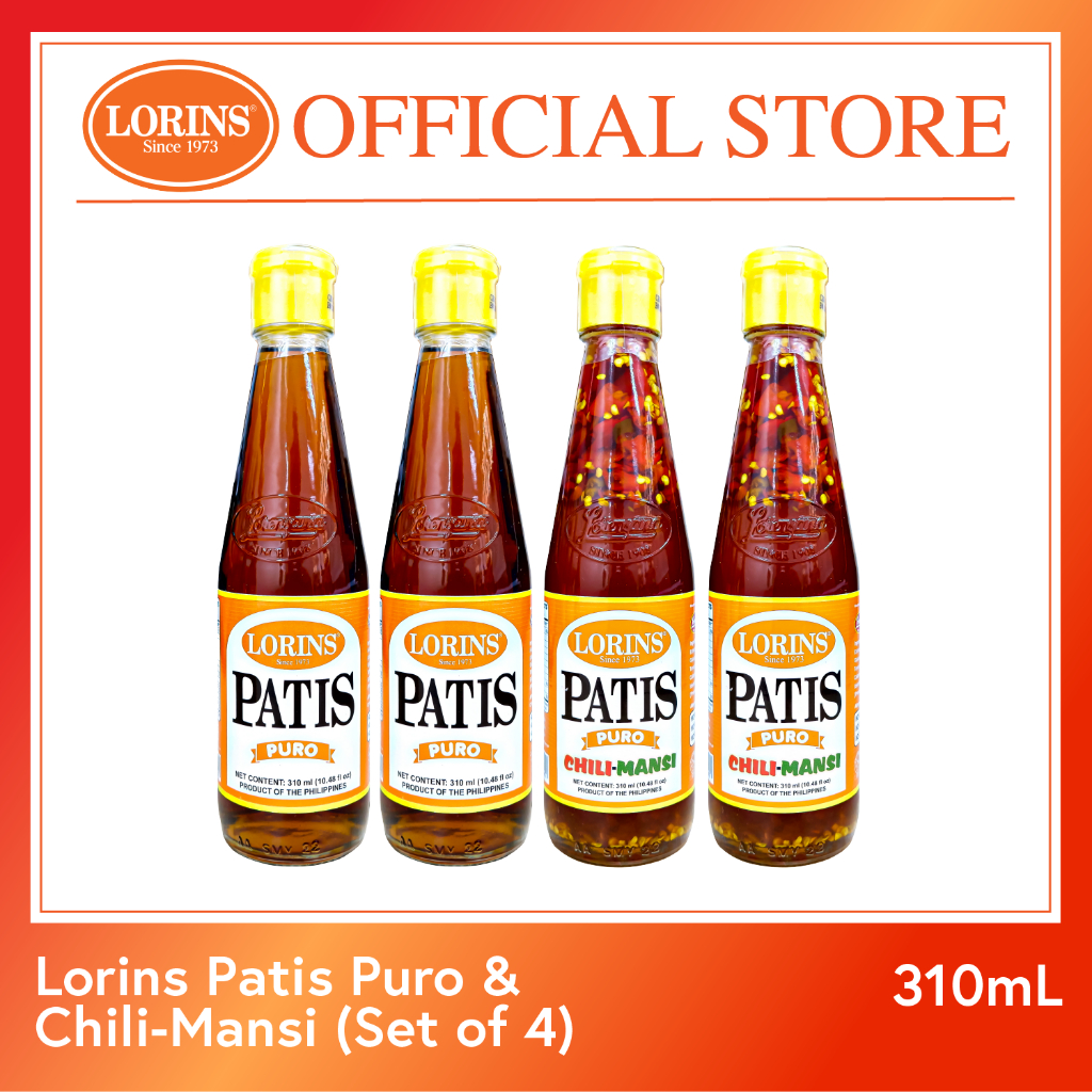 Lorins Patis Puro and Lorins Patis Puro Chili-mansi 310ml - Set of 4 ...