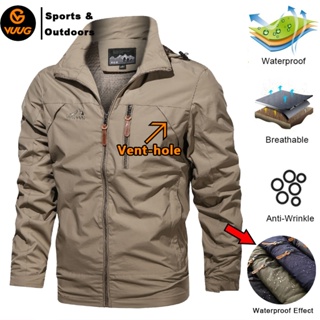 2-3 days arrive!!!】VUUG Unisex Hiking Jacket For Men Women Waterproof Quick  Dry Camping Windbreaker Outdoor Trekking Fishing Rain Coat Tactical Jacket  For Men