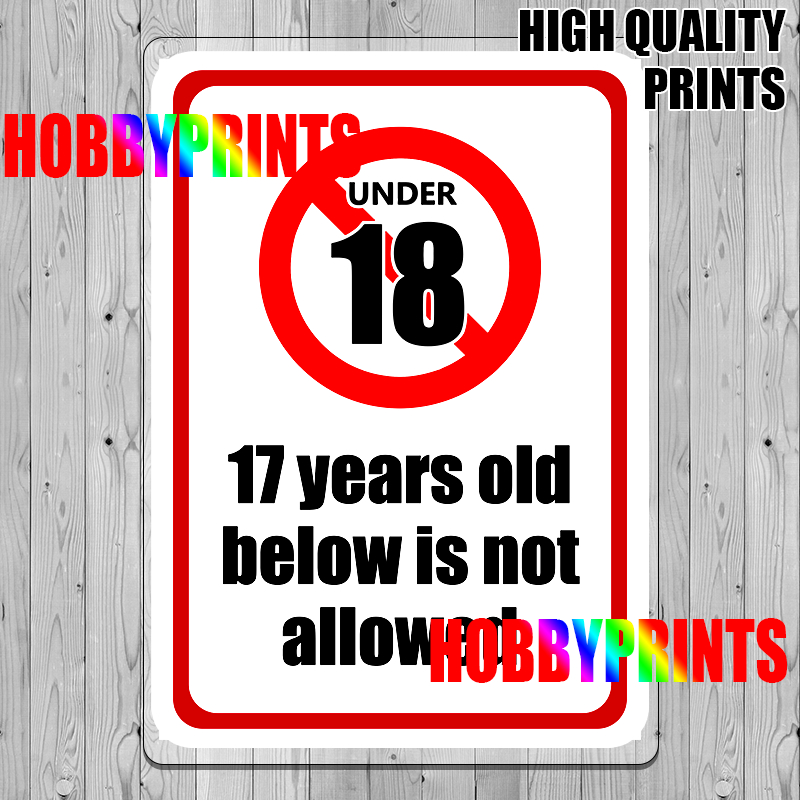 No Minors Allowed Sign Laminated Signage | Shopee Philippines