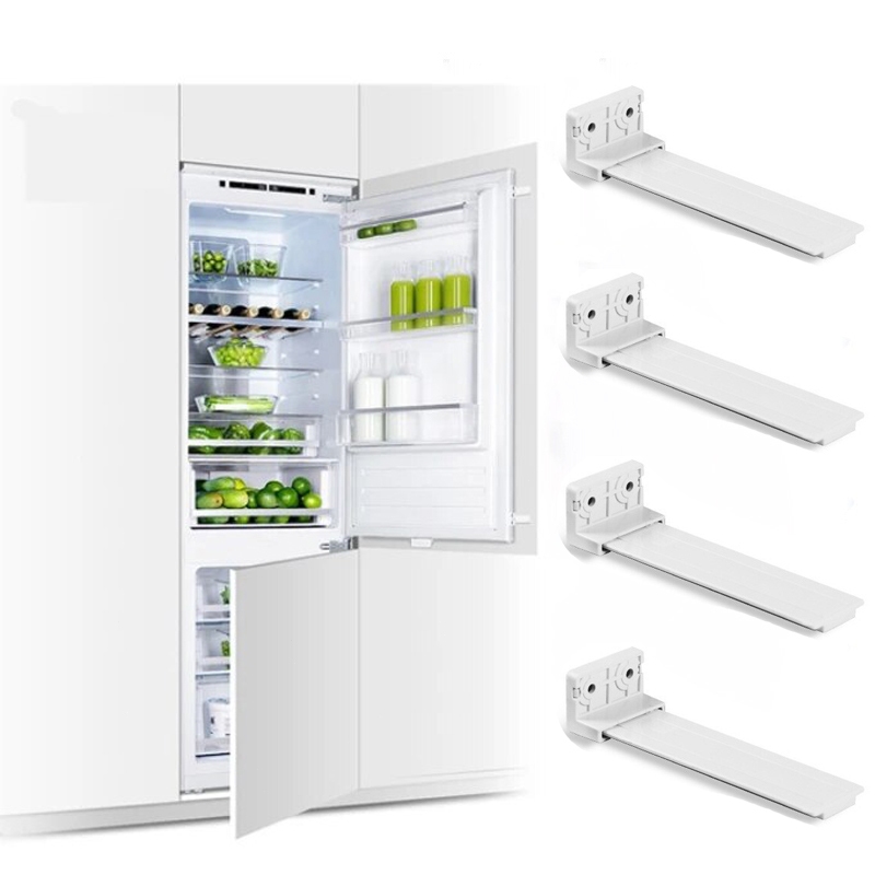 4pcs/set Universal Refrigerator Door Slide Rail Embedded Refrigerator ...