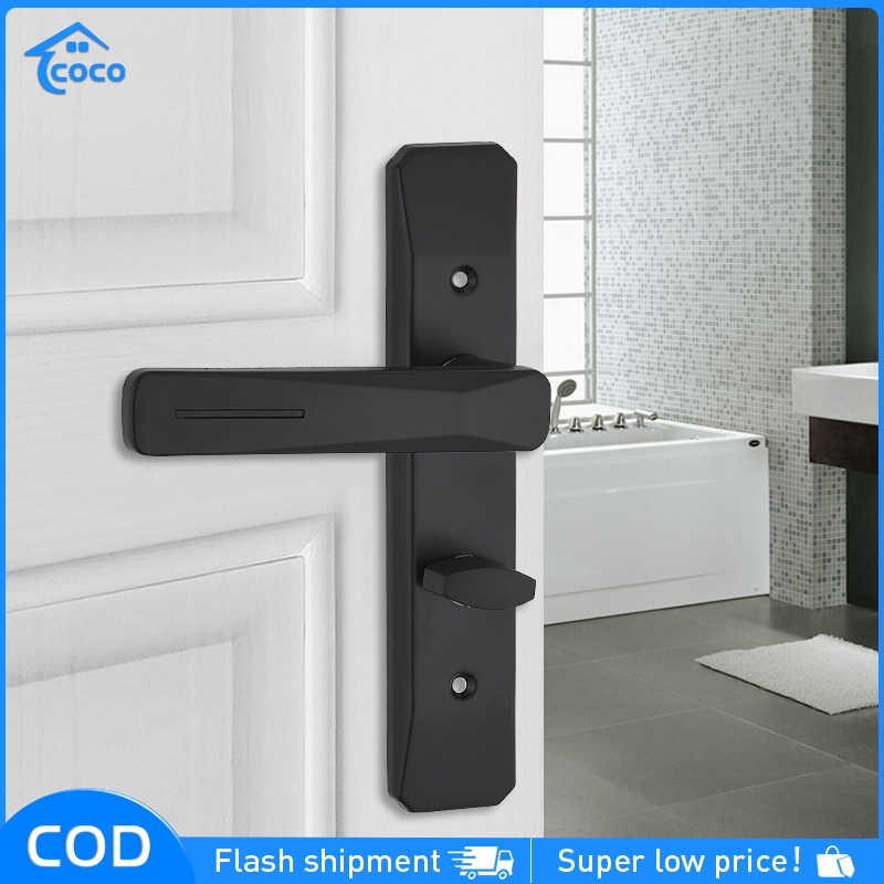 Thicken Bathroom Door Lock Aluminum Alloy Door Toilet Bathroom Keyless ...