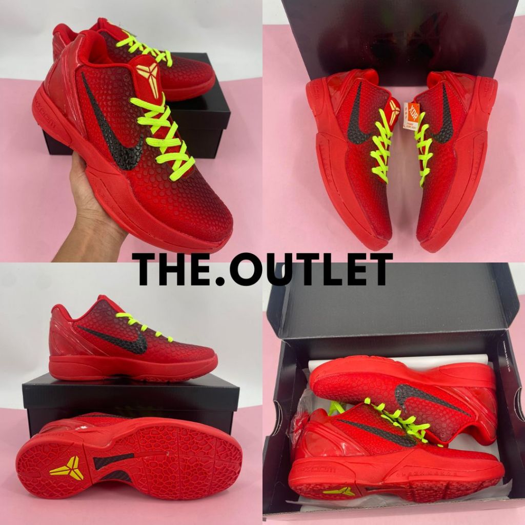 Kobe 6 Protro Reverse Grinch basketball shoes sneakers for men Shopee