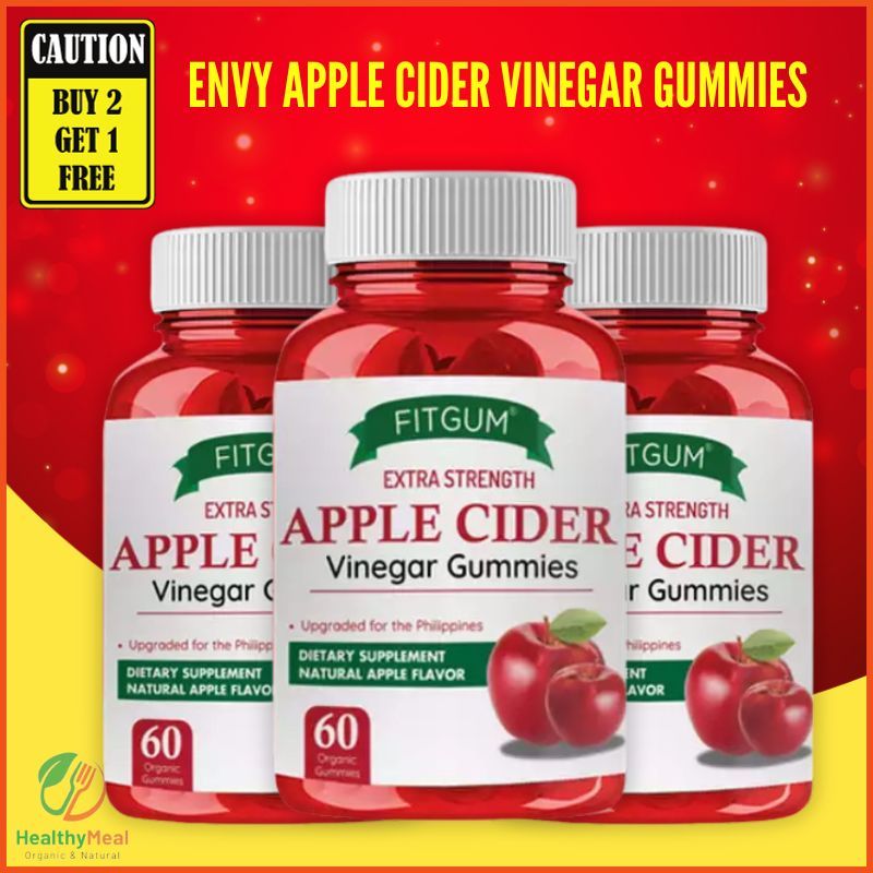 Fitgum apple cider vinegar gummies 100 Original With Collagen for