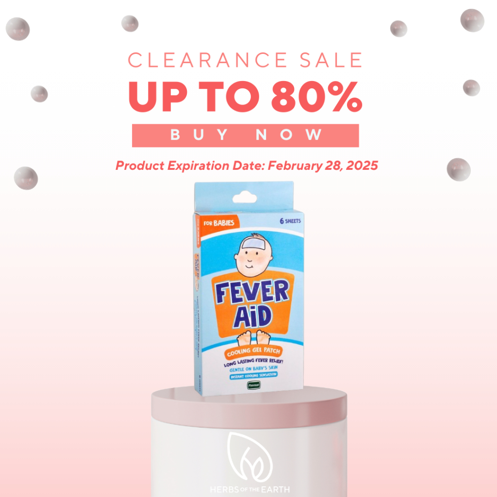 Fever Aid for Babies Cooling Gel Patch 1 Box (6 sheets) Shopee