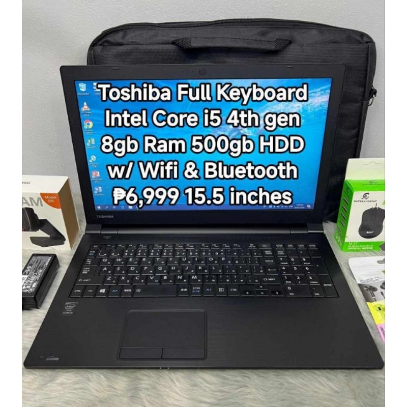 TOSHIBA LAPTOP Core i5 4th Gen | 8gb RAM | 500gb HDD Full-Keyboard ...