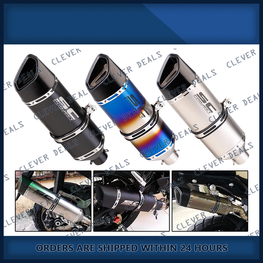 SC Project SC1-R 470MM Universal Motorcycle Exhaust Slip On with 51mm ...