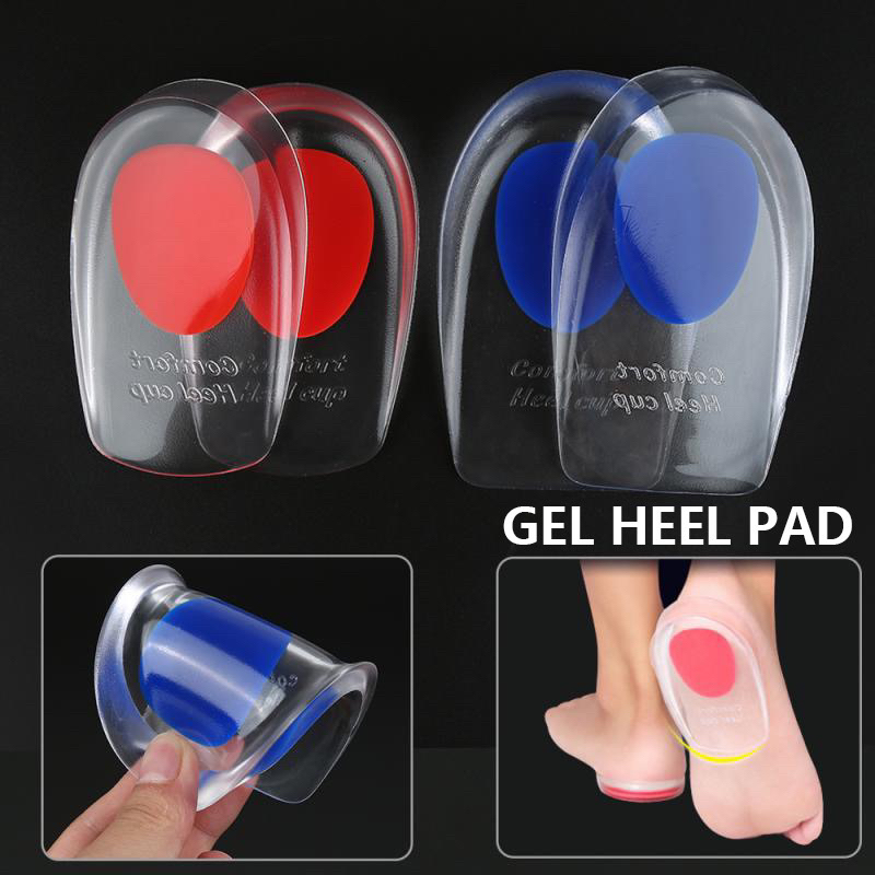 Silicone Heel Cup Pads Gel Heel Cups Plantar Fasciitis Inserts Foot ...