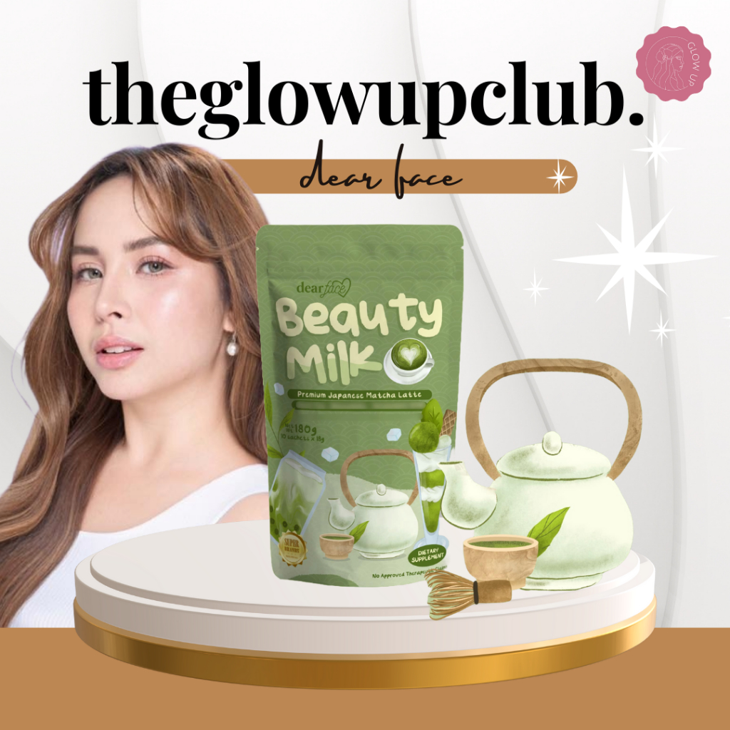 Dear Face Beauty Milk Matcha Latte Premium Japanese Green Tea ...