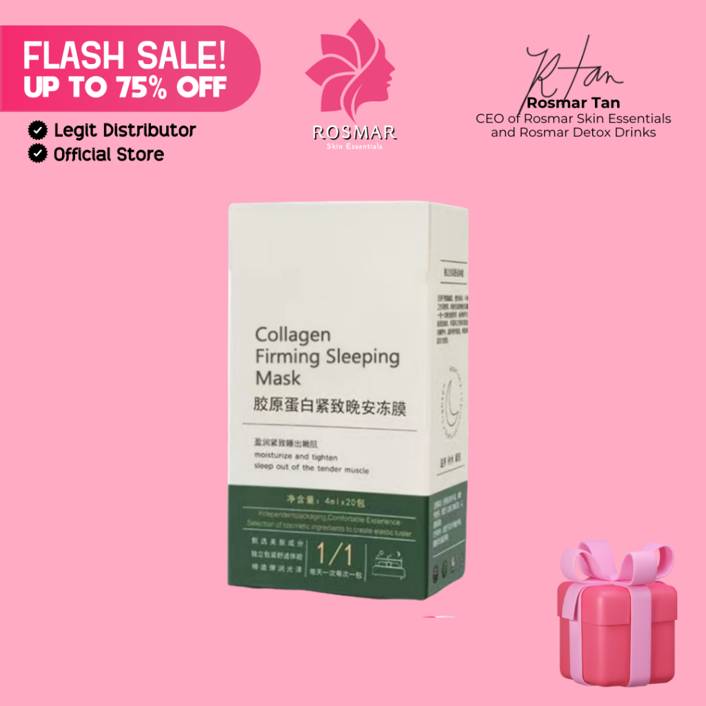 Original LIFUSHA 20Pcs Collagen Gelly Sleep Face Mask Firm Skin