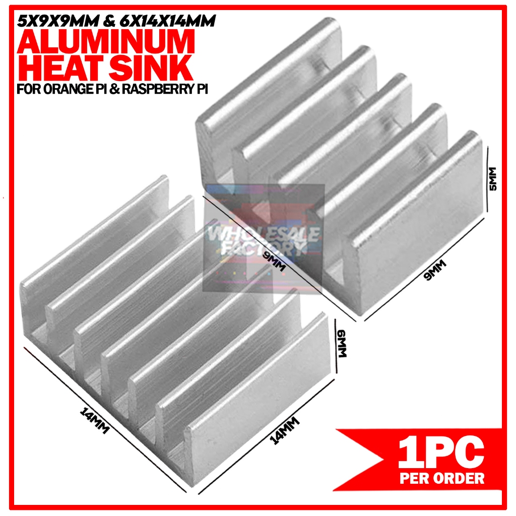 Aluminum Heat Sink Heatsink for Orange Pi Raspberry Pi | Shopee Philippines