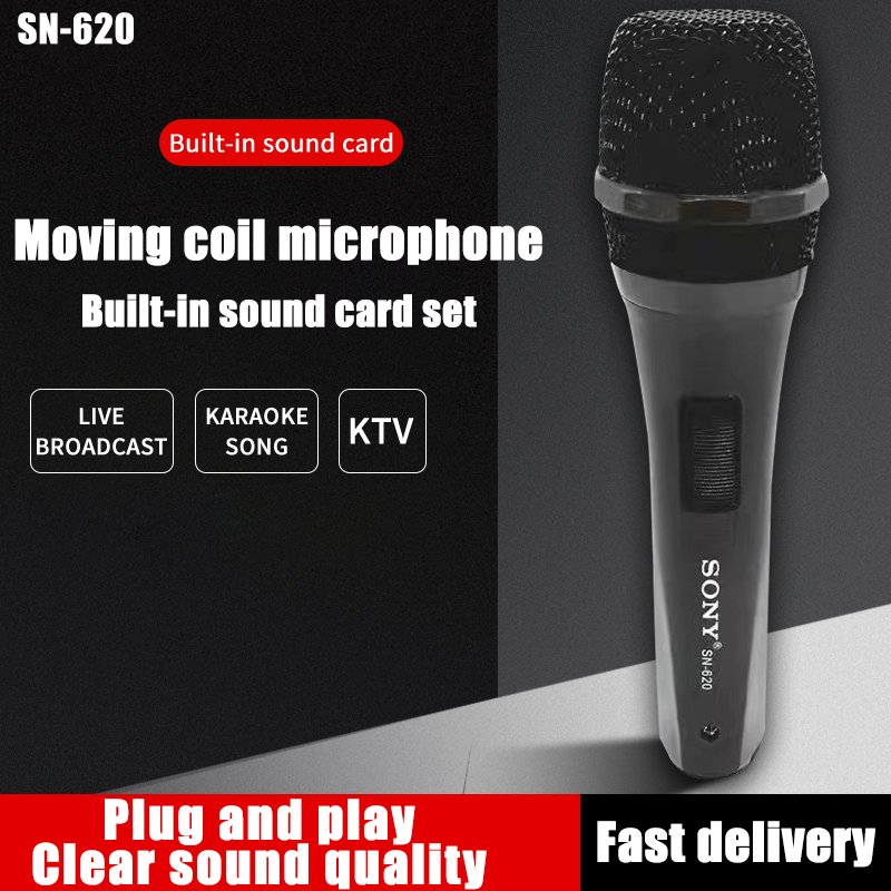 Unidirectional moving-coil handheld microphone Original karaoke/video ...