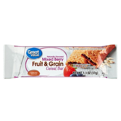 GREAT VALUE FRUIT & GRAIN CEREAL BARS MIXED BERRY | Shopee Philippines