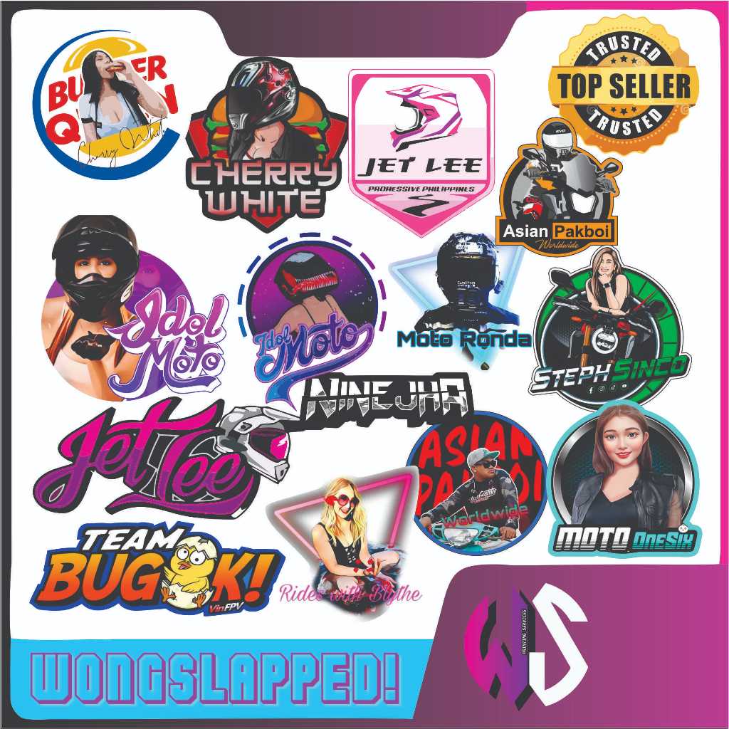 MOTORCYCLE MOTOVLOG STICKERS BLYTHE IDOL MOTO VINCI CHERRY WHITE ASIAN ...