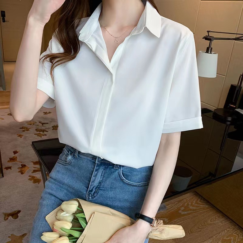 【school blouse】Polo Blouse For Women School uniforms Office OOTD girl's ...