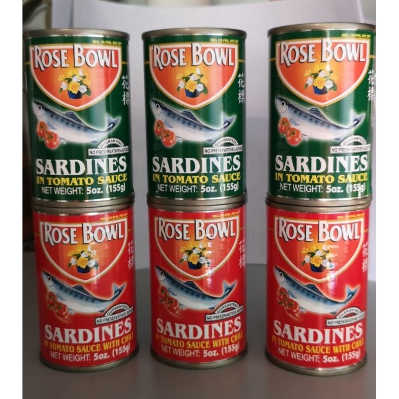 ROSE BOWL sardines in tomato sauce 155g Shopee Philippines