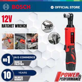 BOSCH 12V Cordless Electric Ratchet Wrench with 21 Battery Screw