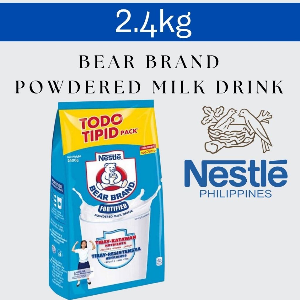 Bear Brand Fortified Powdered Milk Drink 2.4kg. | Shopee Philippines