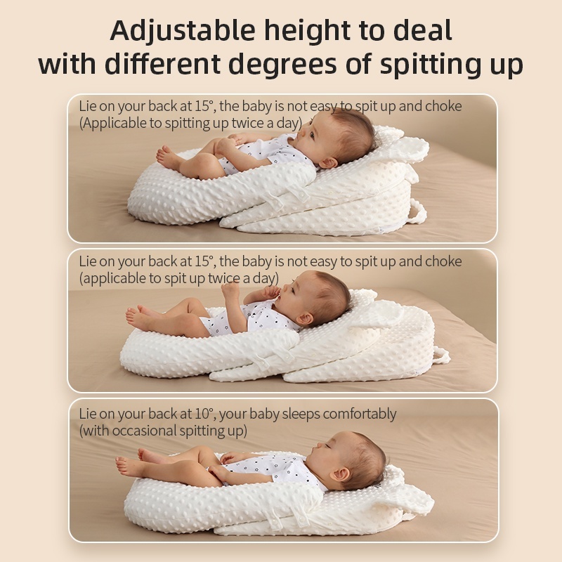 Portable Baby Anti-vomiting Milk Ramp Pillow Newborn Baby Feeding ...