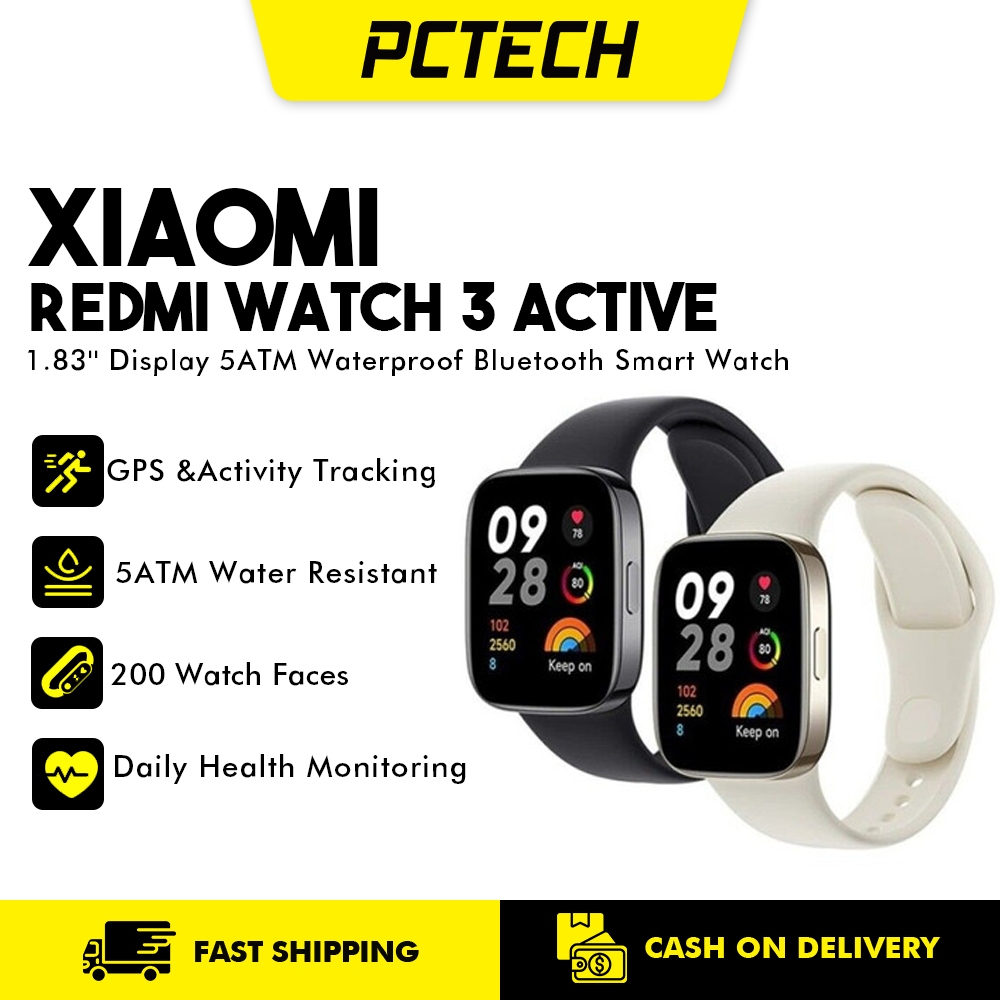 Global Version Xiaomi Redmi Watch 3 Active Smart Watch 1.83 LCD Display  289mAh Heart Rate Blood Oxygen Monitor Fitness Tracker