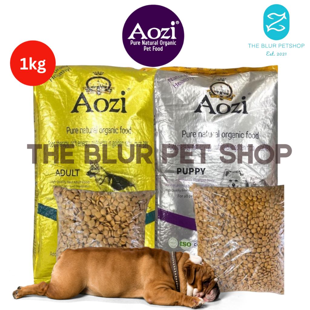 1KG Aozi Organic Puppy Adult Gold Silver Dog Dry Food Dog Essentials