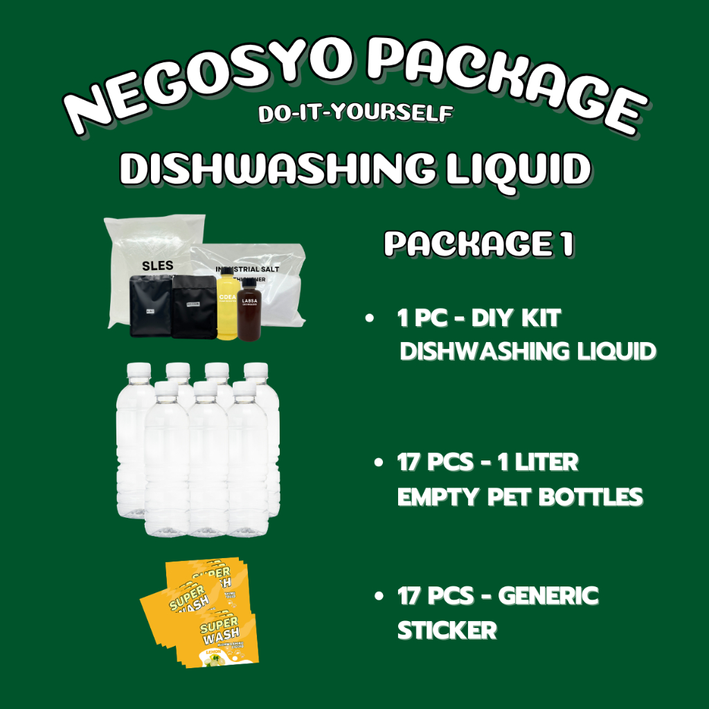 ProCleaner l Negosyo Package Dishwashing Liquid Kit for Household