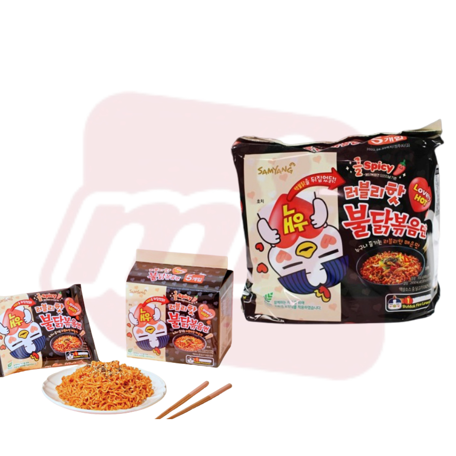 Samyang Lovely Hot Buldak Fried Noodles 140g Pack Of 5 Shopee