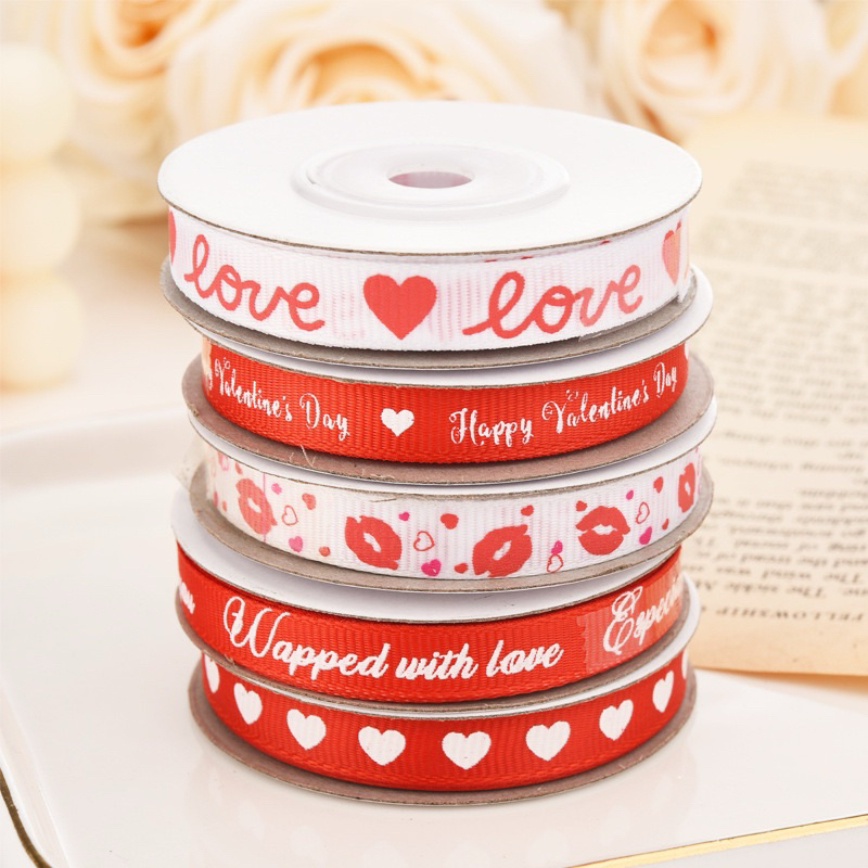 VALENTINES DAY RIBBON 10M LONG | Heart, I Love You, Love | Shopee ...