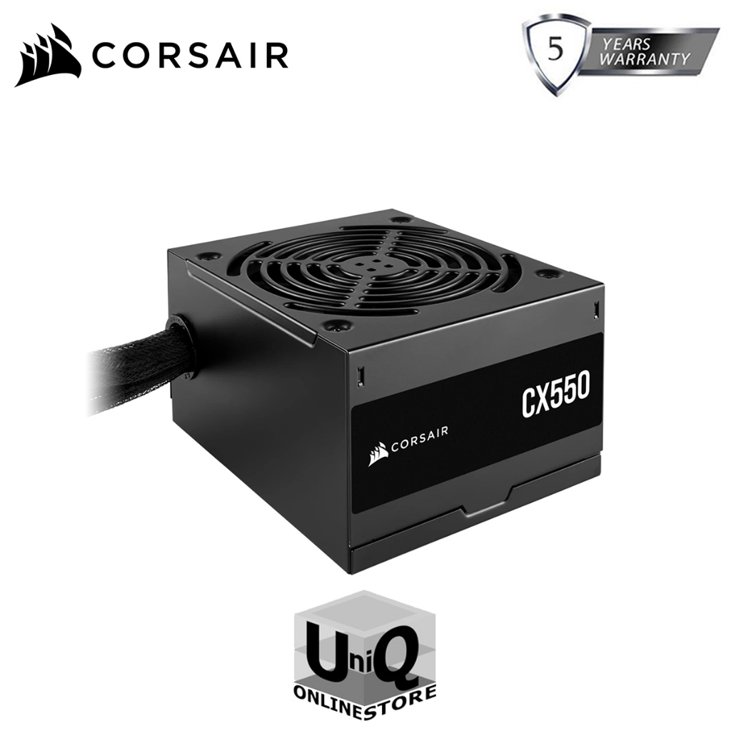 Corsair Cx550 550W 80 Plus Bronze Atx Power Supply, 120mm Low-noise ...