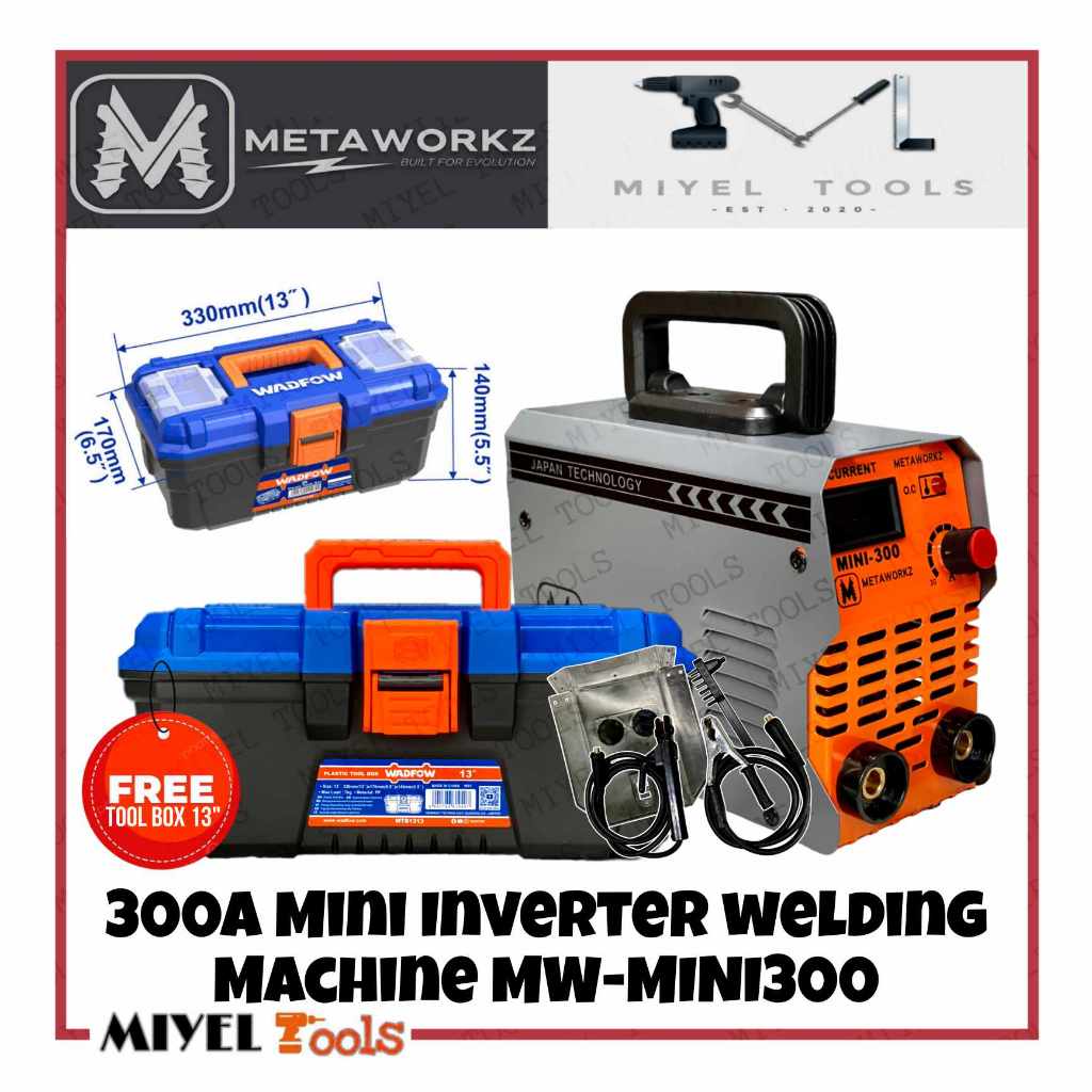 METAWORKZ 300A ARC Mini Inverter Welding Machine MW-MINI300 w/ FREE ...