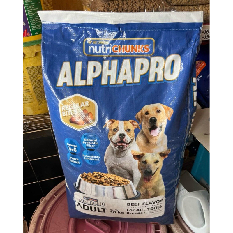Nutrichunks ALPHAPRO Dog Food Beef Flavor 1 Kilogram For All Breeds Shopee Philippines